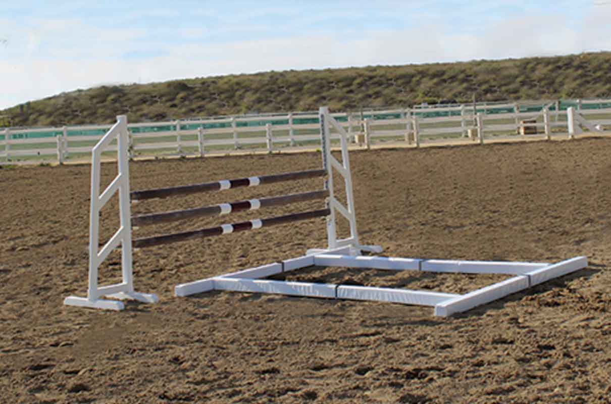 soft rails and horse jump