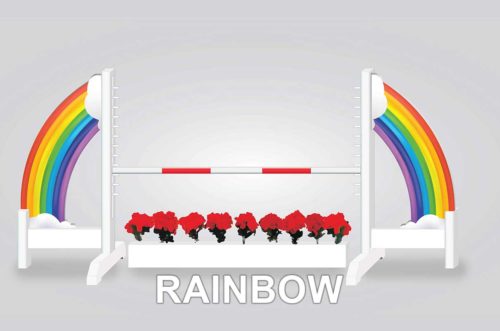 rainbow with flowerbox