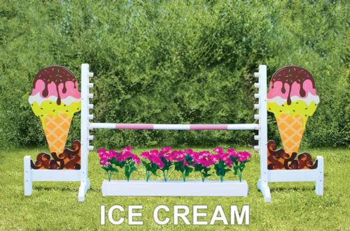 ice cream with flowerbox