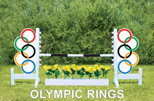 Olympic rings with flowerbox
